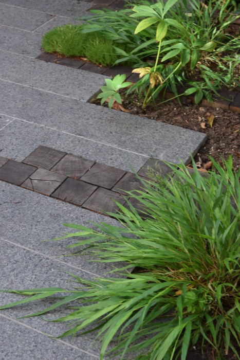 Hakonechloa and paving detail